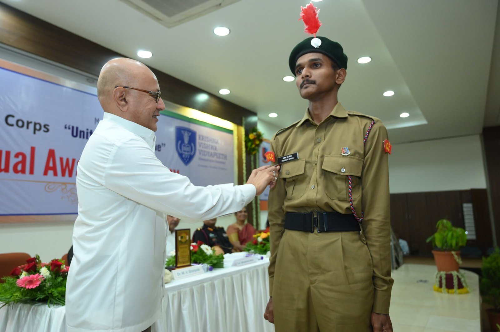 NCC Cadet Pratik Suryakant Dhole from Krishna Institute of Science and Technology Achieves Corporal (CPL) Rank at University Level